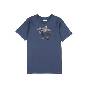 COLUMBIA Funkčné tričko 'Peak Point™'  modrá / antracitová / žltá