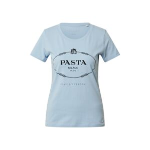 EINSTEIN & NEWTON Tričko 'Pasta T-Shirt'  čierna / svetlomodrá