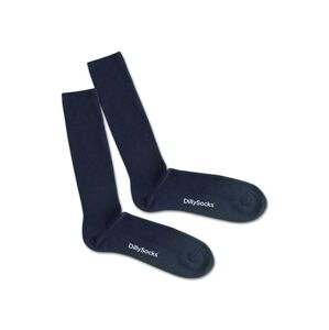 DillySocks Ponožky  biela / námornícka modrá